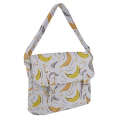 Seamless Stylish Pattern-with-fresh-yellow-bananas-background Buckle Messenger Bag by Wegoenart