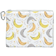 Seamless Stylish Pattern-with-fresh-yellow-bananas-background Canvas Cosmetic Bag (xxl) by Wegoenart