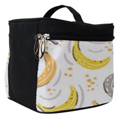 Seamless Stylish Pattern-with-fresh-yellow-bananas-background Make Up Travel Bag (small) by Wegoenart