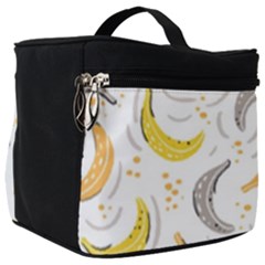 Seamless Stylish Pattern-with-fresh-yellow-bananas-background Make Up Travel Bag (big) by Wegoenart