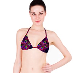 Peacock-feathers Bikini Top by nateshop