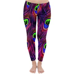 Peacock-feathers Classic Winter Leggings by nateshop