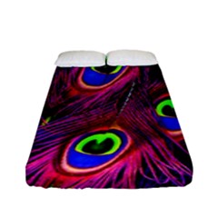 Peacock-feathers Fitted Sheet (full/ Double Size) by nateshop