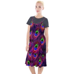 Peacock-feathers Camis Fishtail Dress by nateshop