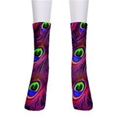 Peacock-feathers Crew Socks by nateshop