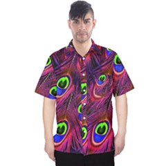 Peacock-feathers Men s Hawaii Shirt