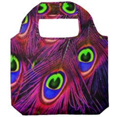 Peacock-feathers Foldable Grocery Recycle Bag