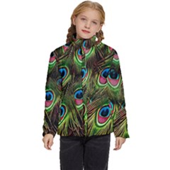 Peacock-army Kids  Puffer Bubble Jacket Coat by nateshop