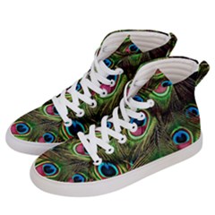 Peacock-army Men s Hi-top Skate Sneakers by nateshop