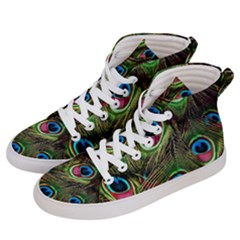 Peacock-army Women s Hi-top Skate Sneakers by nateshop