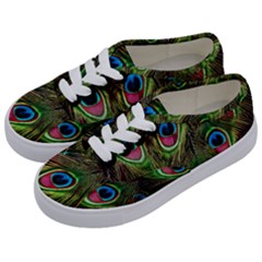 Peacock-army Kids  Classic Low Top Sneakers by nateshop