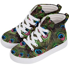 Peacock-army Kids  Hi-top Skate Sneakers by nateshop