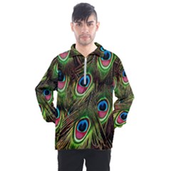 Peacock-army Men s Half Zip Pullover by nateshop