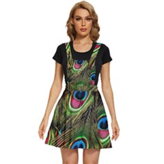 Peacock-army Apron Dress