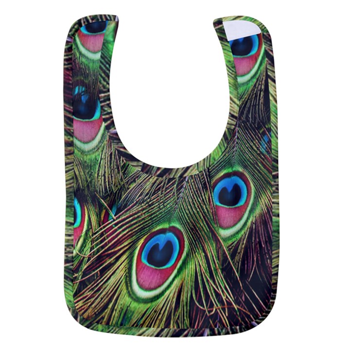 Peacock-army Baby Bib