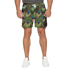 Peacock-army Men s Runner Shorts