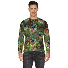 Peacock-army Men s Fleece Sweatshirt by nateshop