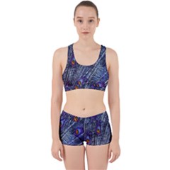 Peacock-feathers-blue Work It Out Gym Set