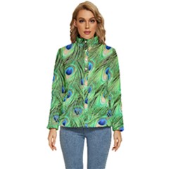 Peacock-green Women s Puffer Bubble Jacket Coat