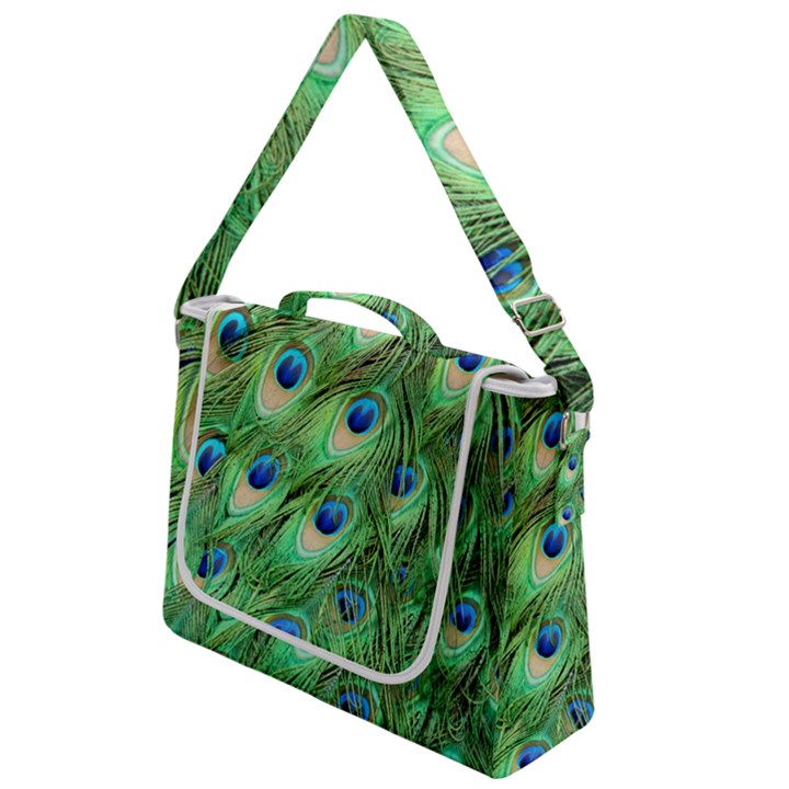 Peacock-green Box Up Messenger Bag