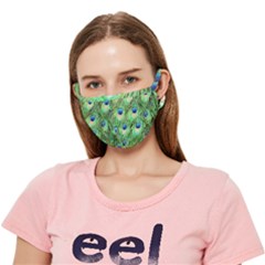 Peacock-green Crease Cloth Face Mask (adult) by nateshop