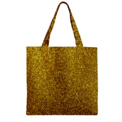 Glitter Zipper Grocery Tote Bag