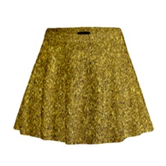 Glitter Mini Flare Skirt by nateshop