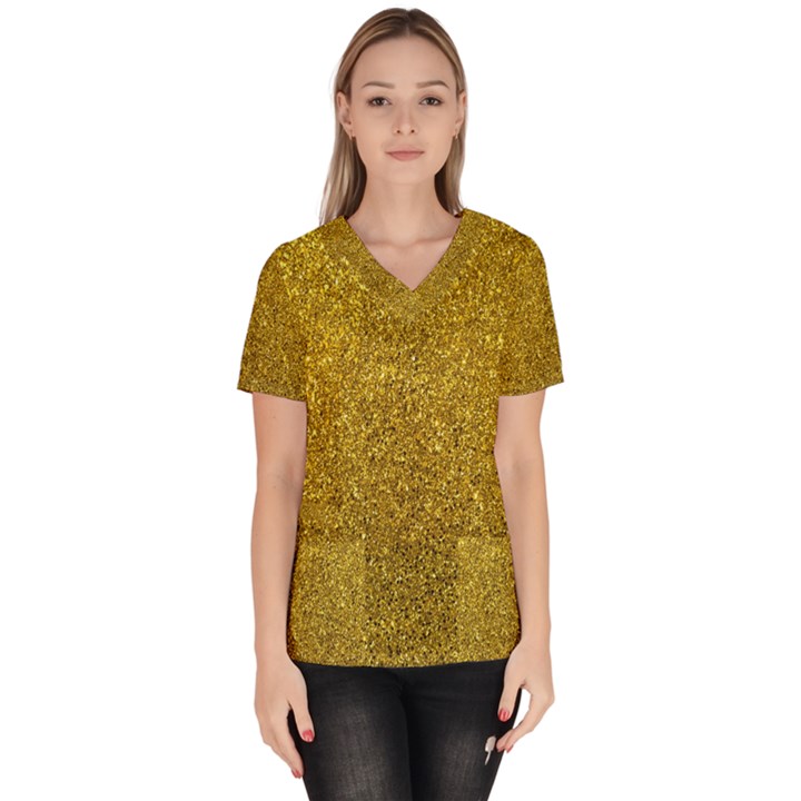 Glitter Women s V-Neck Scrub Top