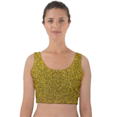 Glitter Velvet Crop Top