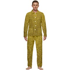 Glitter Men s Long Sleeve Velvet Pocket Pajamas Set