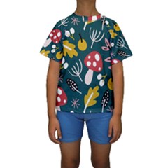 Autumn,mold Kids  Short Sleeve Swimwear by nateshop