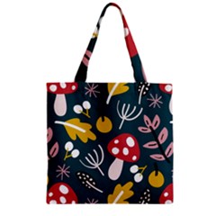 Autumn,mold Zipper Grocery Tote Bag