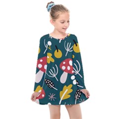 Autumn,mold Kids  Long Sleeve Dress by nateshop