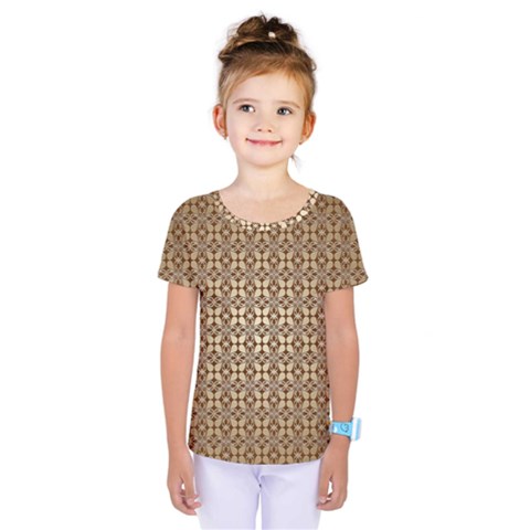 Background-chevron Chocolate Kids  One Piece Tee by nateshop