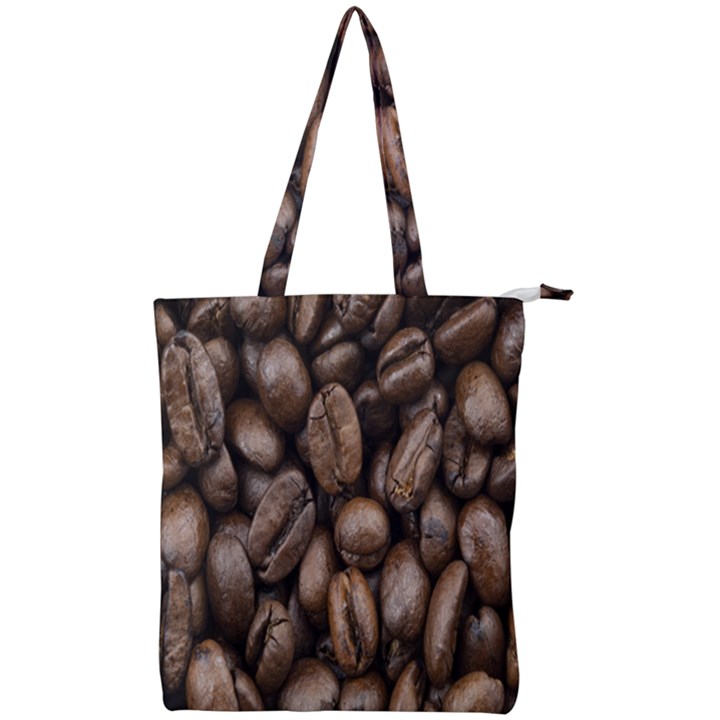 Black Coffe Double Zip Up Tote Bag