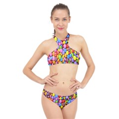 Candy High Neck Bikini Set by nateshop