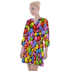 Candy Open Neck Shift Dress by nateshop