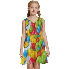 Candy-ball Kids  Sleeveless Tiered Mini Dress by nateshop