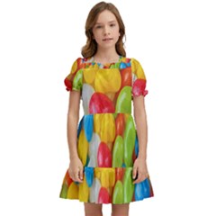 Candy-ball Kids  Puff Sleeved Dress