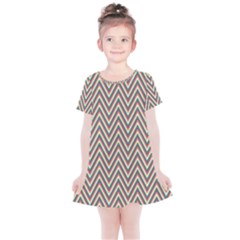 Chevron-gray Kids  Simple Cotton Dress by nateshop