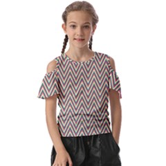 Chevron-gray Kids  Butterfly Cutout Tee by nateshop