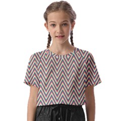 Chevron-gray Kids  Basic Tee by nateshop