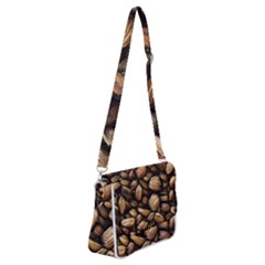 Coffe Shoulder Bag With Back Zipper by nateshop