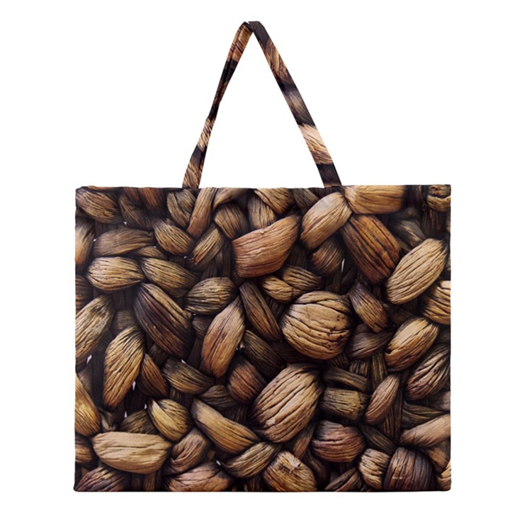 Coffe Zipper Large Tote Bag