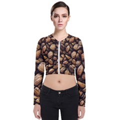 Coffe Long Sleeve Zip Up Bomber Jacket by nateshop