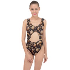 Coffe Center Cut Out Swimsuit by nateshop