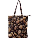 Coffe Double Zip Up Tote Bag View1