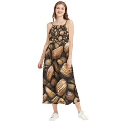 Coffe Boho Sleeveless Summer Dress by nateshop