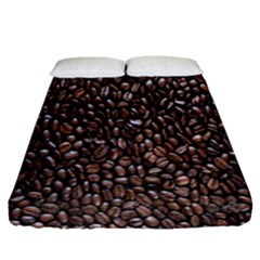 Coffee-beans Fitted Sheet (queen Size) by nateshop