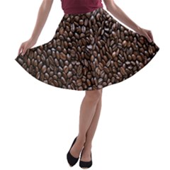 Coffee-beans A-line Skater Skirt by nateshop